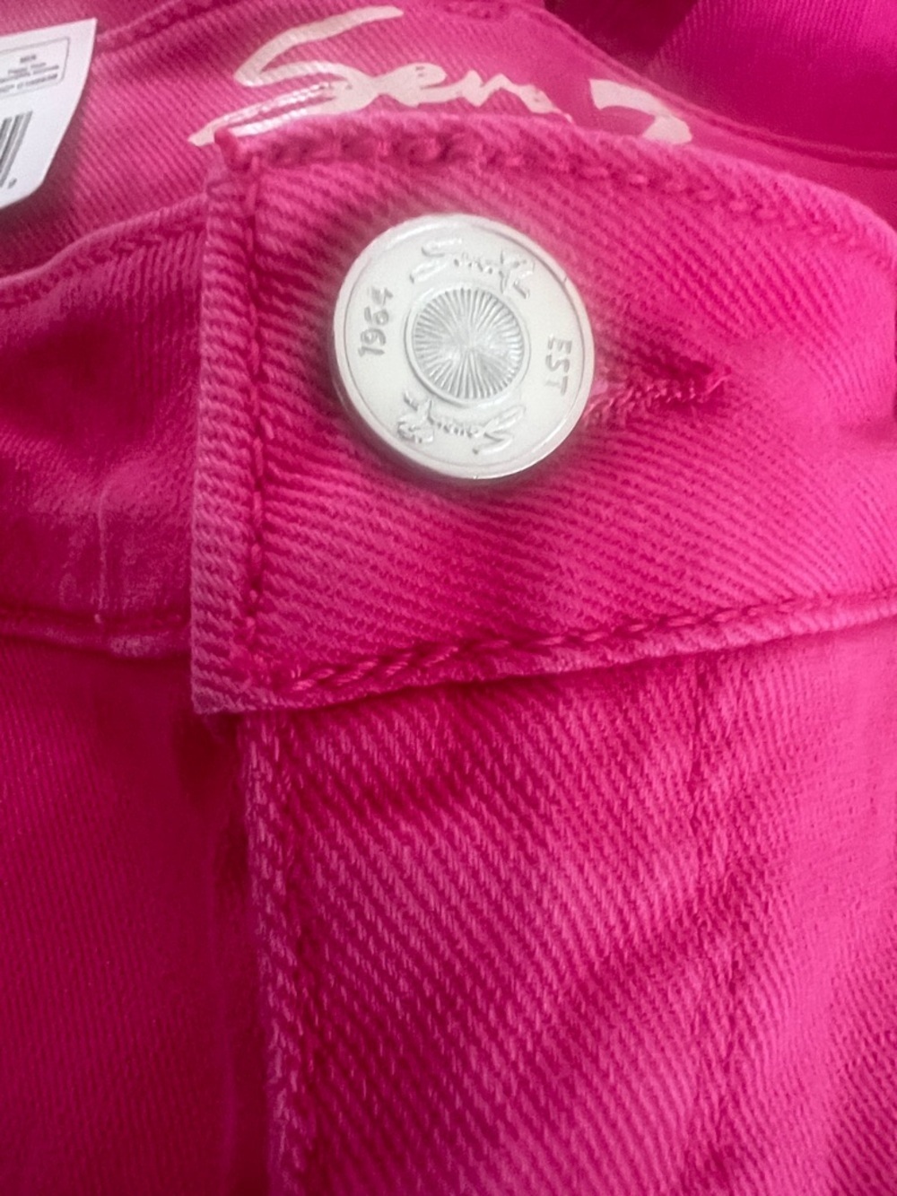 NWT- Seven7 Pink high-rise STRAIGHT Jeans - Picture 4 of 8